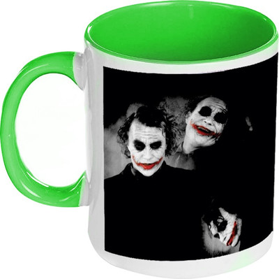 58% OFF on AMY Multiple Jokers The Dark Knight Inside Green Coffee Ceramic Mug 325 ml