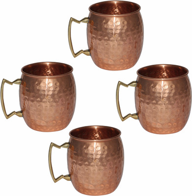 58% OFF on Prisha India Craft 010-4 Copper Mug 560 ml, Pack of 4 58% OFF on Prisha India Craft 010-4 Copper Mug 560 ml, Pack of 4