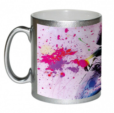 67% OFF on AMY Cool Boy With Color Splash Abstrack Design Ceramic Mug 325 ml