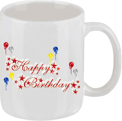 16% OFF on Ellicon 40 Happy Birthday Ceramic Mug