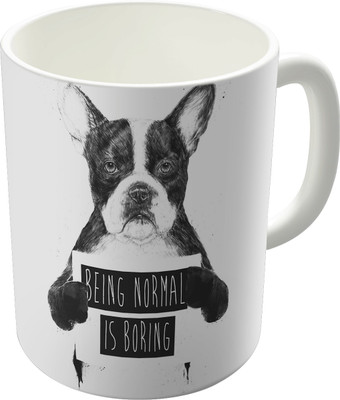 80% OFF on The Fappy Store Being Normal Is Boring Ceramic Mug 300 ml