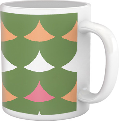 60% OFF on Tiedribbons Shy Shine_Geometric Multicolor_Boats Pattern Ceramic Mug 325 ml