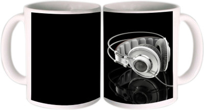 62% OFF on Shopkeeda Headphone Ceramic Mug 350 ml