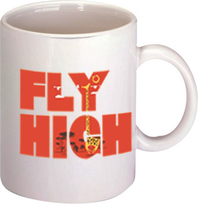 45% OFF on Printland Fly High Ceramic Mug 350 ml