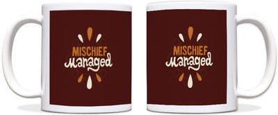 60% OFF on ShopMantra Mischief Black Ceramic Mug 300 ml 60% OFF on ShopMantra Mischief Black Ceramic Mug 300 ml