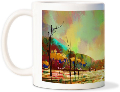 87% OFF on AMY Landscape Paint Ceramic Mug