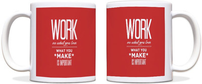 60% OFF on ShopMantra Work on What You Love Black Ceramic Mug 300 ml 60% OFF on ShopMantra Work on What You Love Black Ceramic Mug 300 ml