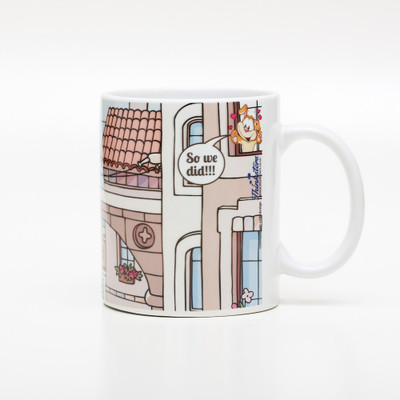 13% OFF on Daffodils Comic Strip Coffee Ceramic Mug