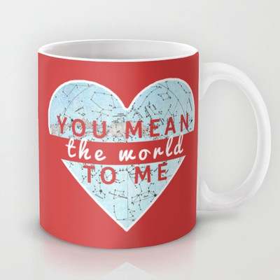 41% OFF on Astrode You Mean The World To Me Love Ceramic Mug 325 ml 41% OFF on Astrode You Mean The World To Me Love Ceramic Mug 325 ml