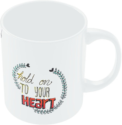 29% OFF on PosterGuy Hold On To Your Heart Ceramic Mug 280 ml