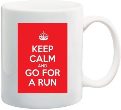 40% OFF on Teeskart Keep Calm And Go For A Run Porcelain Mug 300 ml 40% OFF on Teeskart Keep Calm And Go For A Run Porcelain Mug 300 ml