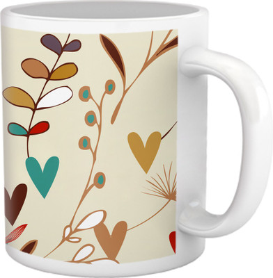 50% OFF on Tiedribbons Kinda Sexy_Modern Geometric_Steamy Birds Pattern Ceramic Mug 325 ml
