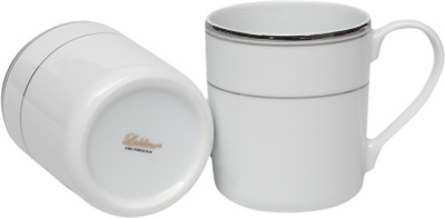 5% OFF on Lakline 80156 Porcelain Mug 350 ml, Pack of 2 5% OFF on Lakline 80156 Porcelain Mug 350 ml, Pack of 2