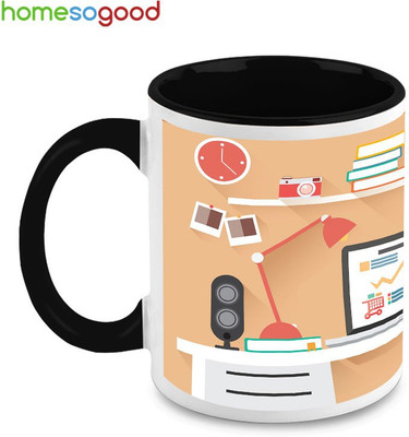 33% OFF on HomeSoGood My Study Room Ceramic Mug 325 ml