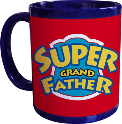 55% OFF on SajawatHomes Gifts For Super Grand Father Blue Coffee Ceramic Mug 350 ml 55% OFF on SajawatHomes Gifts For Super Grand Father Blue Coffee Ceramic Mug 350 ml
