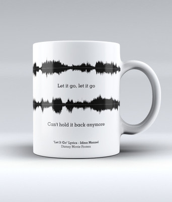 12% OFF on Lab No. 4 Let It Go Lyrics - Idina Menzel Quote Ceramic Mug 350 ml