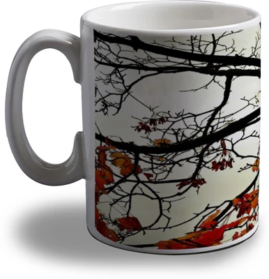 15% OFF on Artifa Autumn Tree Amg1354 Porcelain, Ceramic Mug 350 ml