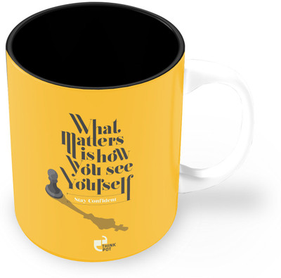 25% OFF on Thinkpot What Matters Is How You See Yourself Ceramic Mug 325 ml 25% OFF on Thinkpot What Matters Is How You See Yourself Ceramic Mug 325 ml