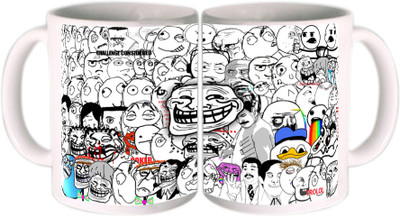 75% OFF on Shopkeeda X Four Adesivos Ceramic Mug 350 ml