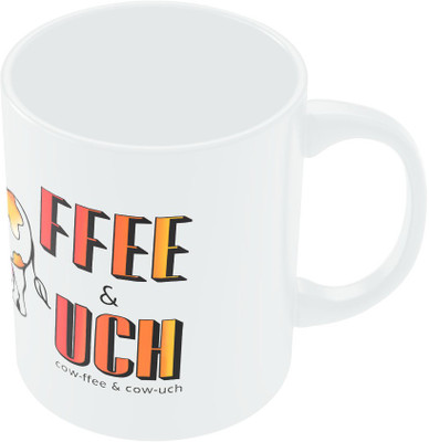 20% OFF on PosterGuy Coffee and Couch Cow-Fee and Cow-Ouch Ceramic Mug 280 ml