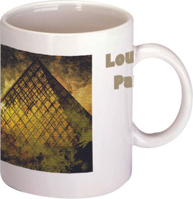 45% OFF on Printland Zig Zag Ceramic Mug 350 ml