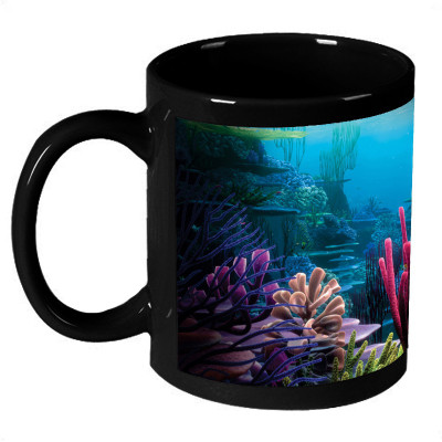 70% OFF on AMY Beautiful Under Water Plantes Coffee Ceramic Mug 325 ml