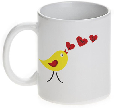 63% OFF on Mugwala Ceramic Love Bird Valentine Ceramic Mug 330 ml 63% OFF on Mugwala Ceramic Love Bird Valentine Ceramic Mug 330 ml