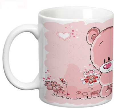 54% OFF on Prithish Cute Teddy with Floral Background Ceramic Mug 330 ml 54% OFF on Prithish Cute Teddy with Floral Background Ceramic Mug 330 ml
