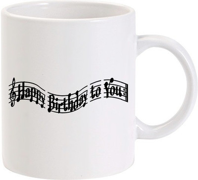 50% OFF on Lolprint Happy Birthday To You Music Ceramic Mug 325 ml 50% OFF on Lolprint Happy Birthday To You Music Ceramic Mug 325 ml