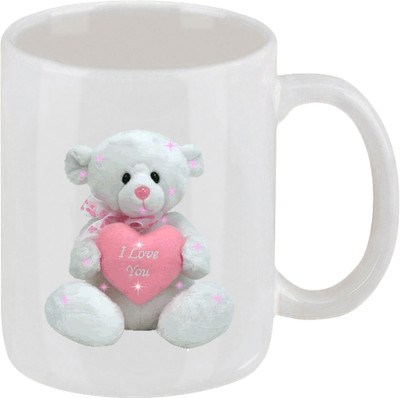 16% OFF on Ellicon 229 I Love You Teddy Heart Pink Ceramic Mug 16% OFF on Ellicon 229 I Love You Teddy Heart Pink Ceramic Mug
