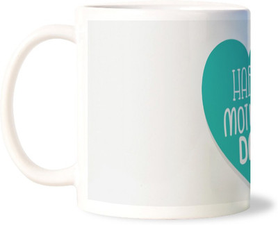 50% OFF on Lovely Collection Happy Mothers Day Heart Porcelain Mug 325 ml