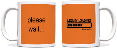 54% OFF on ShopMantra Money Loading Black Ceramic Mug 300 ml