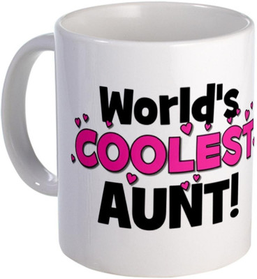 40% OFF on Teeskart World'S Coolest Aunt Porcelain Mug 300 ml