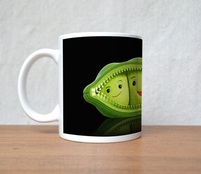 60% OFF on StyBuzz Zip Bean in Three Face Porcelain Mug 300 ml