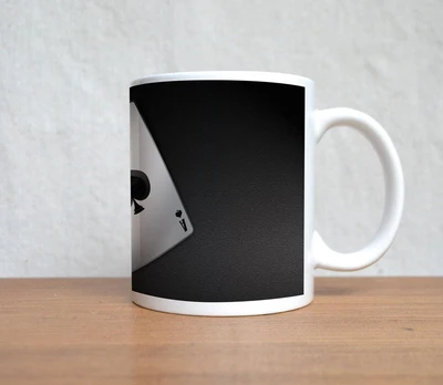 60% OFF on StyBuzz Ace Of Spades Play Card Porcelain Mug 300 ml