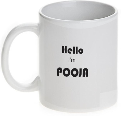 63% OFF on Mugwala Pooja Name Ceramic Mug 350 ml 63% OFF on Mugwala Pooja Name Ceramic Mug 350 ml