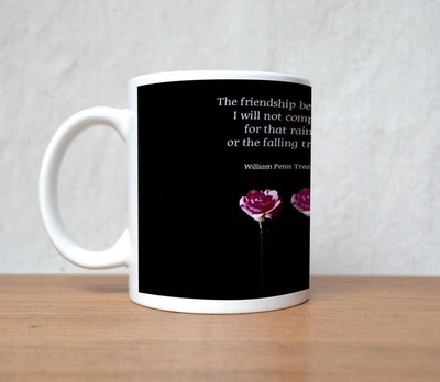 60% OFF on StyBuzz Pink Rose Three Friendship Porcelain Mug 300 ml