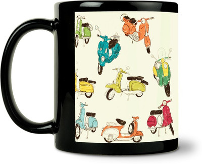 36% OFF on ShopMantra Vintage Scooter Pattern Ceramic Mug 300 ml 36% OFF on ShopMantra Vintage Scooter Pattern Ceramic Mug 300 ml