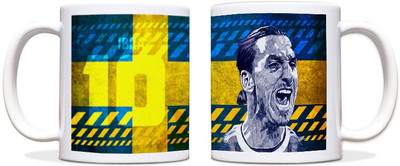 60% OFF on ShopMantra Zlatan Ibra Sweden Football Black Ceramic Mug 300 ml