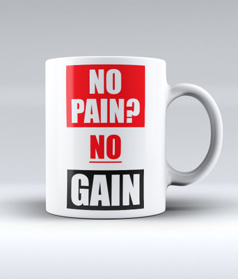 19% OFF on Lab No. 4 No Pain, No Gain Fitness Quote Ceramic Mug 350 ml 19% OFF on Lab No. 4 No Pain, No Gain Fitness Quote Ceramic Mug 350 ml