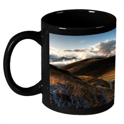 61% OFF on AMY Vintage Old House In Mountains Ceramic Mug 325 ml