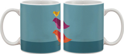 Artifa Three Birds Porcelain, Ceramic Mug 350 ml