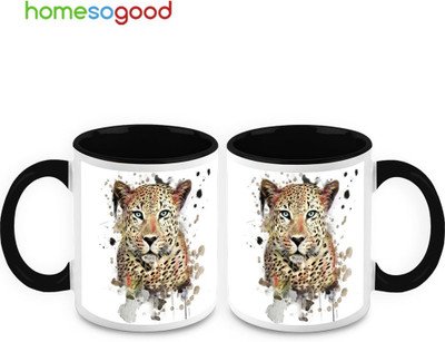 37% OFF on HomeSoGood Ferocious Leopard Ceramic Mug 325 ml, Pack of 2 37% OFF on HomeSoGood Ferocious Leopard Ceramic Mug 325 ml, Pack of 2