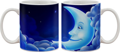 15% OFF on Artifa Moon Sleeping On Clouds Porcelain, Ceramic Mug 350 ml 15% OFF on Artifa Moon Sleeping On Clouds Porcelain, Ceramic Mug 350 ml