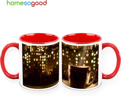 37% OFF on HomeSoGood Coffee On The Roof Top Pack Of 2 Ceramic Mug 325 ml, Pack of 2 37% OFF on HomeSoGood Coffee On The Roof Top Pack Of 2 Ceramic Mug 325 ml, Pack of 2