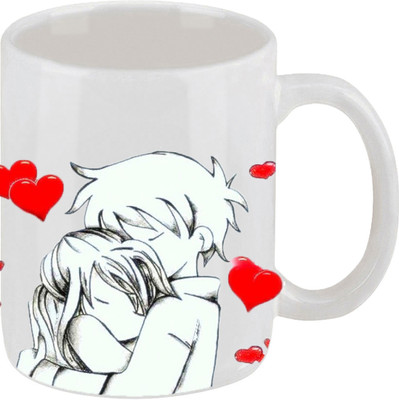 28% OFF on Ellicon Love Couple Coffee Ceramic Mug