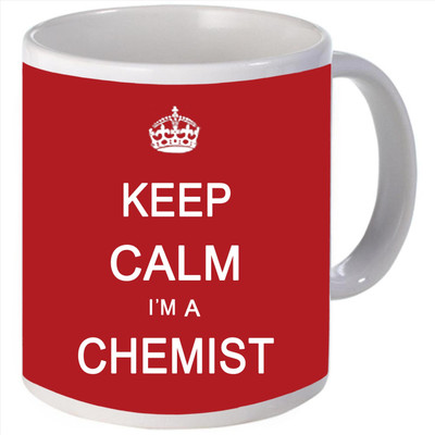 Snoogg Keep calm im a chemist Porcelain Bone China Coffee Ceramic Mug