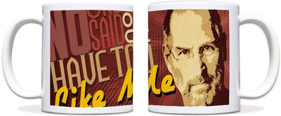 60% OFF on ShopMantra Steve Jobs Black Ceramic Mug 300 ml