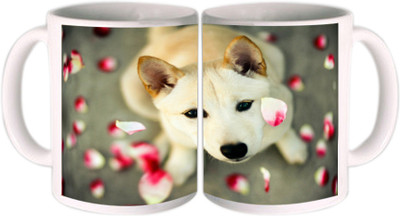 25% OFF on Shopkeeda Lovely Doggy Ceramic Mug 350 ml