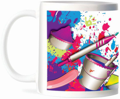 Refeel Gifts Wishing You A Happy & A Colourful Holi Ceramic Mug 325 ml Refeel Gifts Wishing You A Happy & A Colourful Holi Ceramic Mug 325 ml